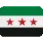 a green , white , and black flag with three red stars .