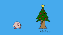 Kirby Christmas GIF