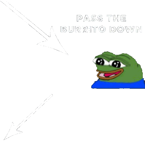 Meme Frog Sticker - Meme Frog Burito Stickers