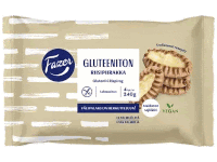 a package of gluteniton riisipirakka , a gluten free dessert .