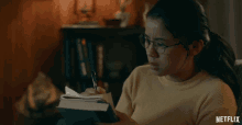 Writing A Letter Leah Lewis GIF - Writing A Letter Leah Lewis The Half Of It GIFs