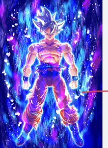 a painting of a cartoon character with a blue background