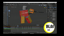 a screenshot of a computer screen with a yellow circle that says blai 120