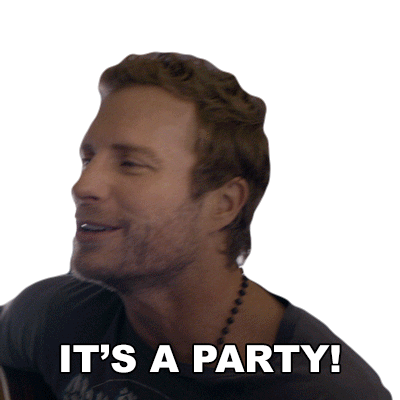 Its A Party Dierks Bentley Sticker - Its A Party Dierks Bentley Drunk On A Plane Song Stickers
