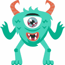 one eyed monster halloween party joypixels halloween monster boo im a monster