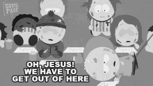 We Have To Get Out Of Here Stan Marsh GIF - We Have To Get Out Of Here Stan Marsh Butters Stotch GIFs