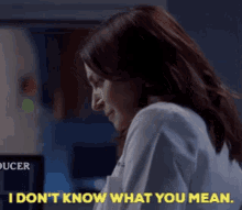Greys Anatomy Amelia Shepherd GIF - Greys Anatomy Amelia Shepherd I Dont Know What You Mean GIFs