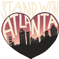 Stand With Atlanta Atlanta Sticker - Stand With Atlanta Atlanta Atlanta Shooting Stickers