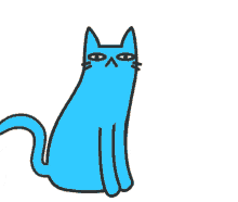 Crazy Blue Cat Cat GIF