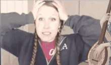 Leona Open4adventure GIF - Leona Open4adventure Freaking Out GIFs
