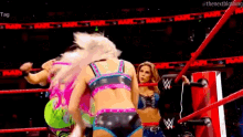 Alexa Bliss Punches GIF - Alexa Bliss Punches Bayley GIFs