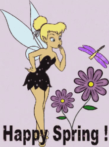 Tinkerbell Spring GIF - Tinkerbell Spring Happy Spring GIFs