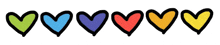 Momoksha Hearts GIF - Momoksha Hearts Rainbow GIFs