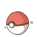 a cartoon bear wearing a helmet is sitting inside of a pokemon ball .