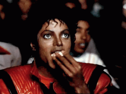 When I'M Really Invested In Someone Else'S Conversation GIF - Michaeljackson Popcorn Watching - Discover & Share GIFs