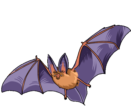 Bat Heart Nosed Bat Sticker - Bat Heart Nosed Bat Stickers