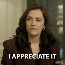 a woman says " i appreciate it " in a netflix ad