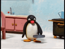 Pingu Cooking GIF