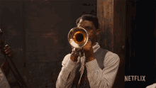 Playing Trumpet Leeve GIF