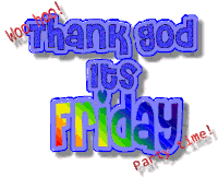 Tgif Thank God Its Friday Sticker - Tgif Thank God Its Friday Glitter Stickers