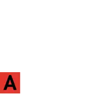 a green and red bar graph with the letters a and p