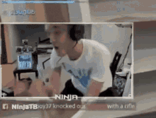 Ninja Ninja Rage GIF - Ninja Ninja Rage Fortnite GIFs