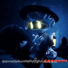 a cartoon character is carrying another character on his back and the letters j and n are on the bottom of the picture