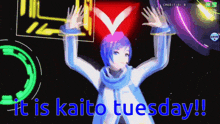 Kaito Tuesday Vocaloid GIF - Kaito Tuesday Tuesday Kaito GIFs