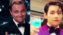 Leonardo Di Caprio Kim Taehyung GIF - Leonardo Di Caprio Kim Taehyung The Great Gatsby GIFs