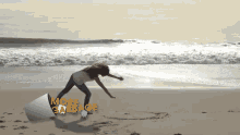 Katie Nolan Beach GIF - Katie Nolan Beach Cartwheel GIFs