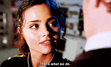 Doctor Who Clara Oswald GIF - Doctor Who Clara Oswald Thats What We Do GIFs