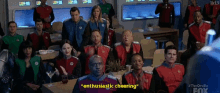 cheering the orville