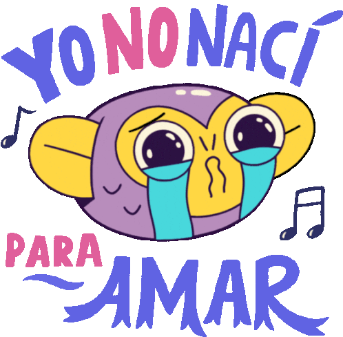 Monkey Crying And Singing A Popular Love Song In Spanish. Sticker - Mono Monito Monkey Cute Stickers