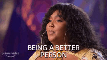 Being A Better Person Lizzo GIF - Being A Better Person Lizzo Lizzos Watch Out For The Big Grrrls GIFs