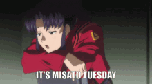Misato Tuesday GIF - Misato Tuesday Martes GIFs