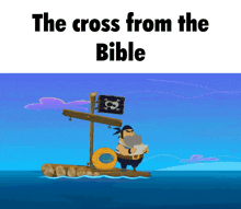 The Cross From The Bible Zig And Sharko GIF - The Cross From The Bible Zig And Sharko Pirate GIFs