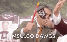 hail state mississippi cowbell go dawgs cheer