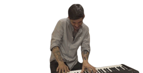 Tocando Piano Taburete Sticker - Tocando Piano Taburete Sonadoras Stickers