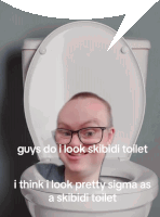 Skibidi Toilet Speech Bubble Sticker