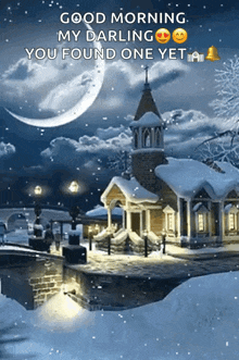 Snowy Church GIF - Snowy Church GIFs
