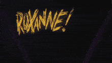 roxanne perez giulia is written on a black background