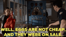 Station 19 Andy Herrera GIF - Station 19 Andy Herrera Well Eggs Are Not Cheap And They Were On Sale GIFs