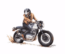 Continental Gt Royal Enfield GIF - Continental Gt Royal Enfield Cafe Racer GIFs