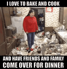 Kitchen Mess Hoarder GIF - Kitchen Mess Hoarder I Love To Bake And Cook GIFs