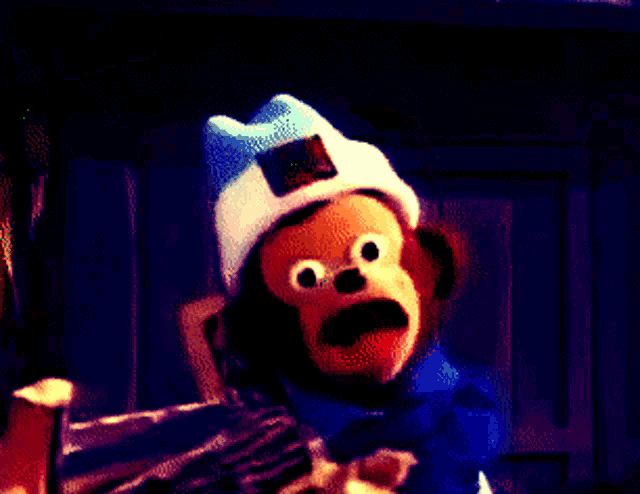 Surprised Monkey (MEME), Monkey Puppet