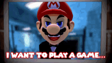 Smg4 Mario GIF - Smg4 Mario I Want To Play A Game GIFs