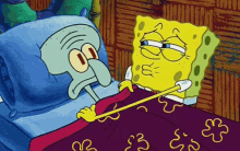 good night squidward spongebob kisses bed time