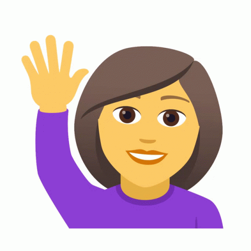 Woman Raising Hand Joypixels Sticker – Woman Raising Hand Joypixels ...