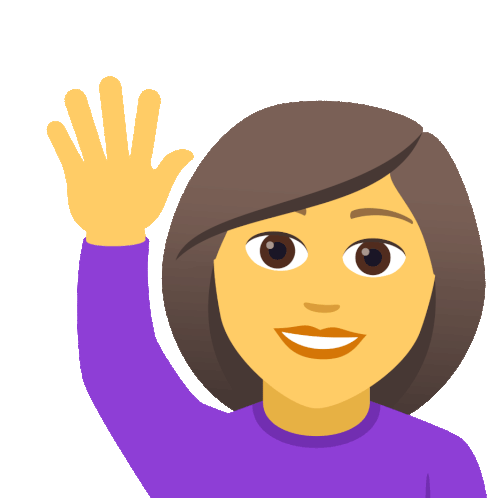 Woman Raising Hand Joypixels Sticker - Woman Raising Hand Joypixels ...