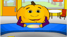 Give Me The Butter Hungry Pumpkin GIF - Give Me The Butter Hungry Pumpkin GIFs